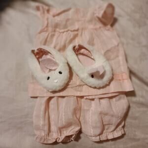 Our Generation Early Bird Outfit 18" Doll Pajamas Bunny Slippers American Girl
